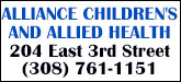 Alliance Children's and Allied Health Sponsorship Banner